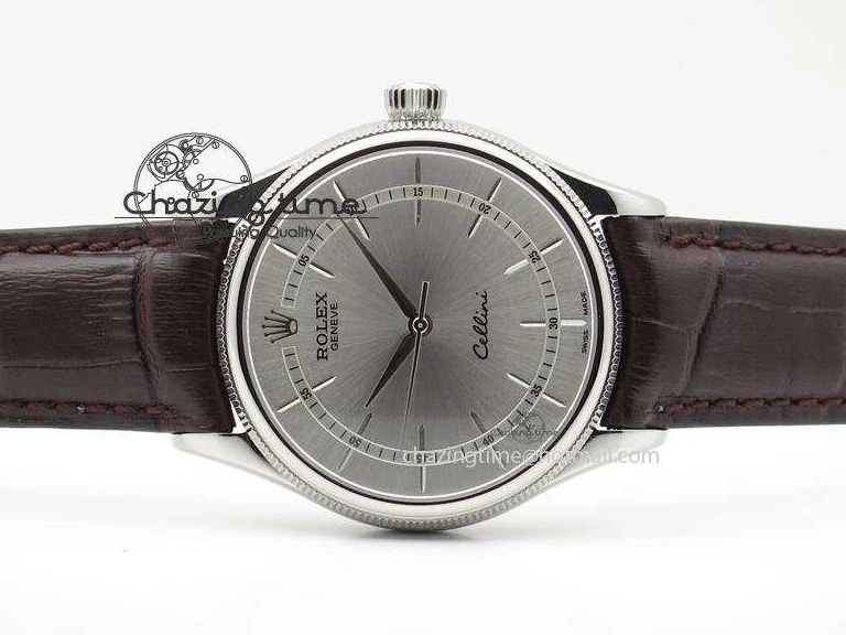 MiroTime 0117 Cellini 50509 SS Sliver Dial On Brown Leather Strap A2813 BP Maker OnTrend 4036